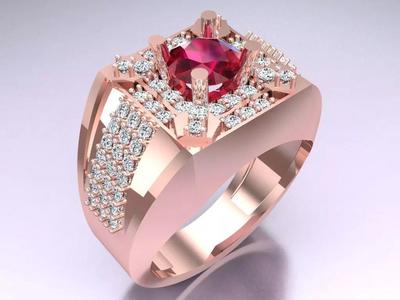 Diamond Ring - Mens Rings - N129316