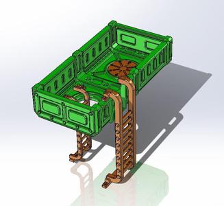 Attachable platform for container kit