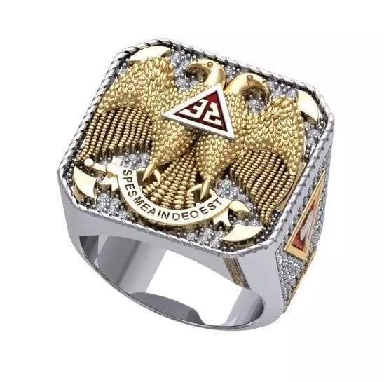 Scottish Rite 32 Degree Masonic Ring