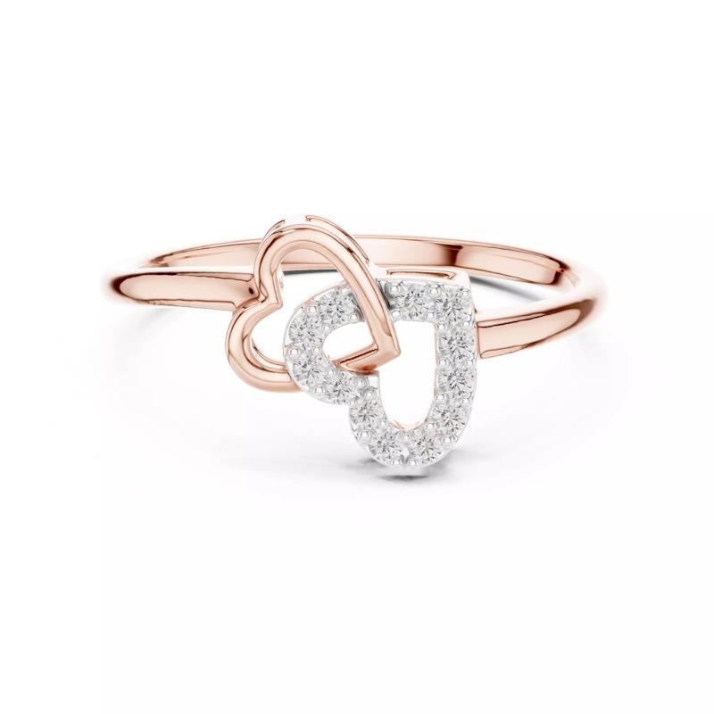 Round Cut Diamond Heart Shape Engagement Ring 3DM STL Video