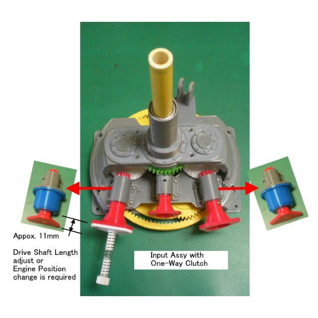 Main-Gear-Box, for Helicopter, Option, Freewheel Clutch