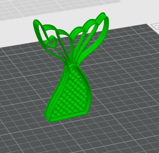 Mermaid tail cookie cutter