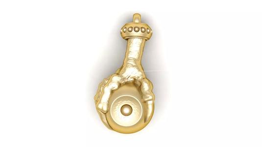 Eagle Punch and Eye Pendant 3D Printable Model