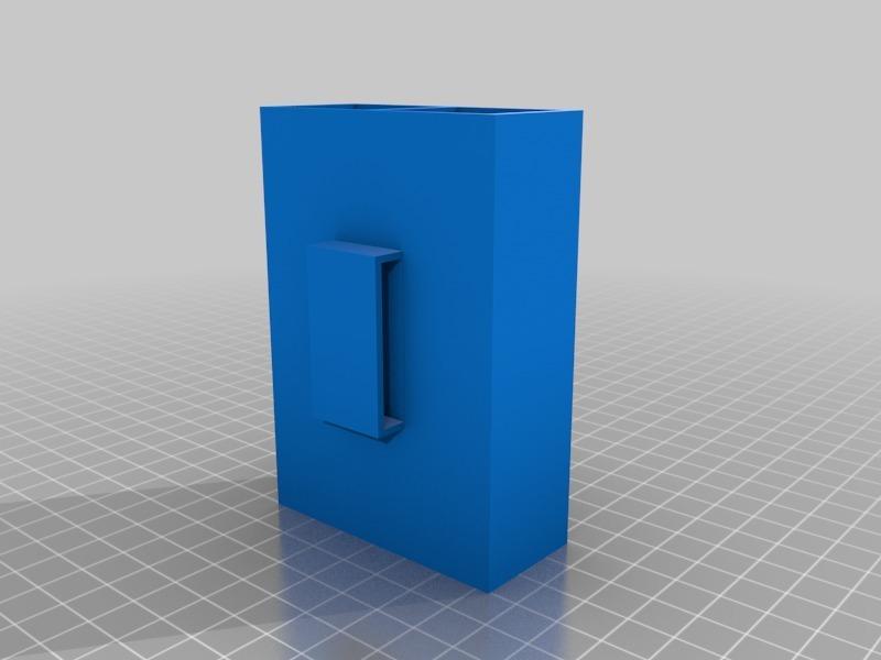 double belt clip battery case