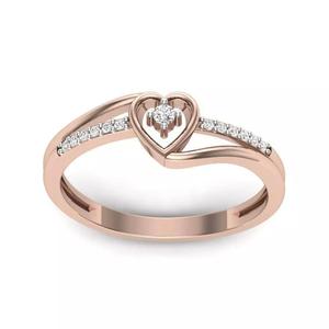 Solitaire Engagement Women Heart Ring