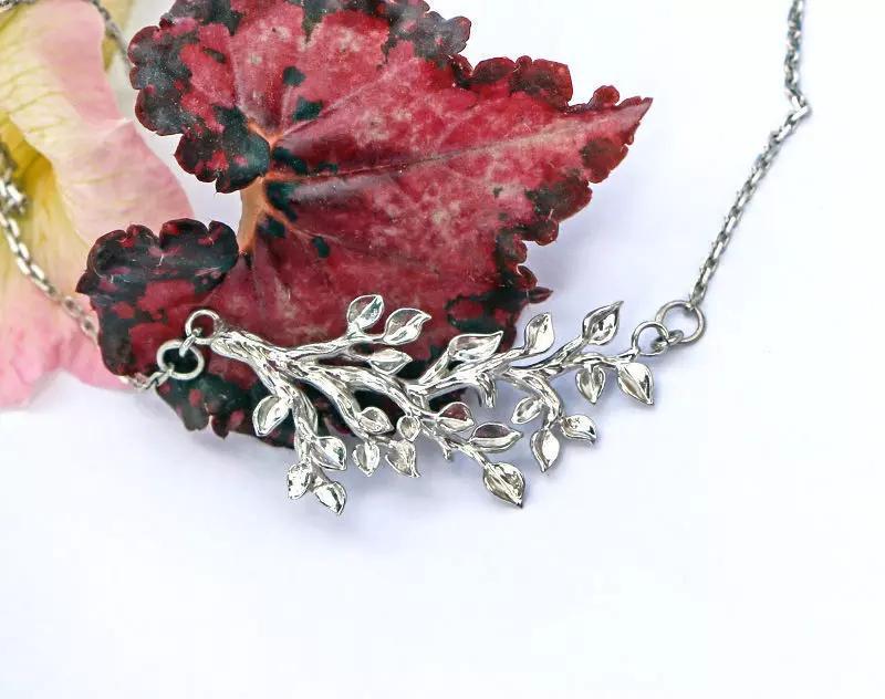 Tree branch pendant printable jewelry model