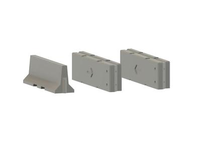 Model Railway - Concrete Road Barriers
