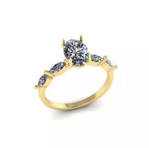 Solitaire oval ring Model 7511