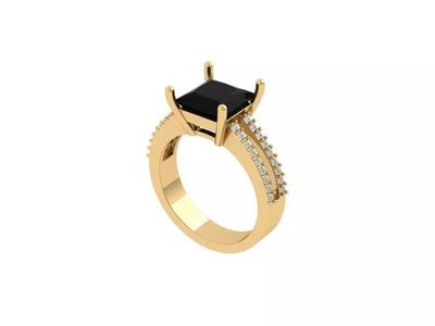Solitaire Princess Ring