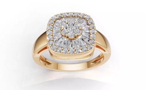 AV 713 Diamond Ladies Cluster Right Hand Ring