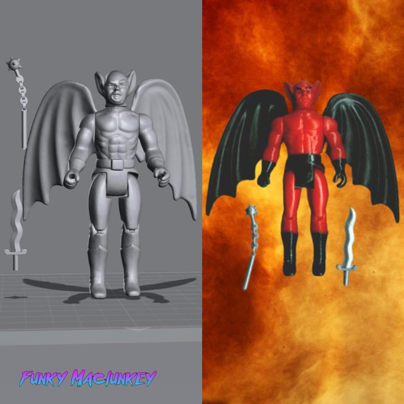 VINTAGE DFC DRAGONRIDERS OF THE STYX DEMON WARRIOR ACTION FIGURE