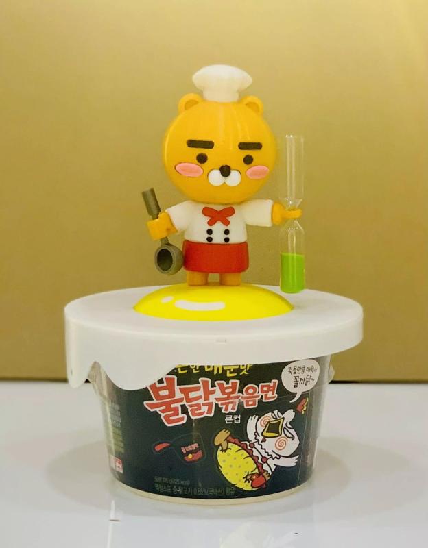 KAKAO FRIENDS RYAN INSTANT NOODLE CUP CAP With HOURGLASS
