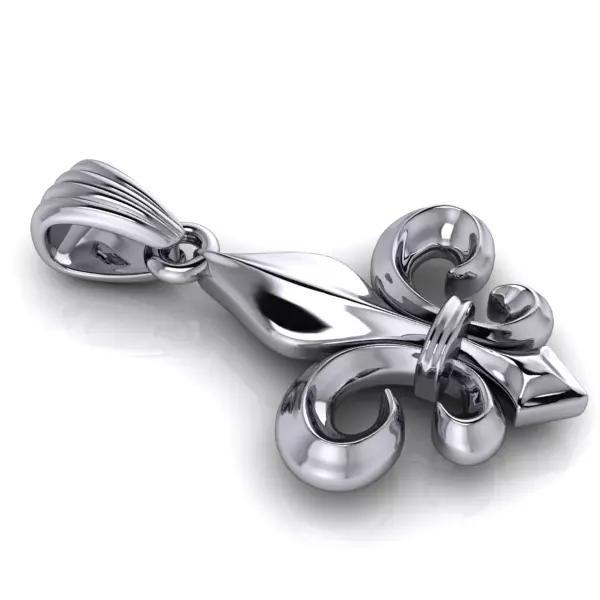 Religious Jewelry  Fleur de Lis Charm Pendant Necklace