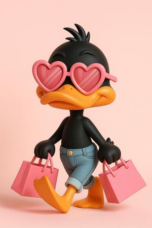 Daffy Duck on Shopping