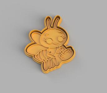 Cute bee cookie cutter