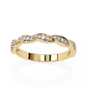 Printable 3D jewelry model of Solitaire Lady Ring with Diamond