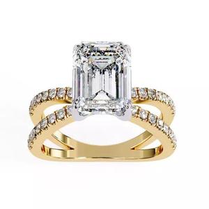 Printable 3D jewelry model of Solitaire Lady Ring with Diamond