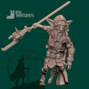 Steampunk Gnome Ranger - Yënkul - Unmounted Cavalier - Miniature 1