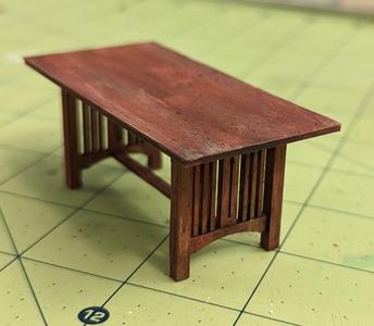 1:24 Arts and Crafts Style Dining Table