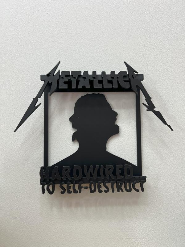 Metallica CD Wall Mount - Hardwired To Self - Destruct Album - Plus Bonus Files!