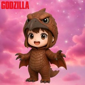 godzilla anime chibi rodan