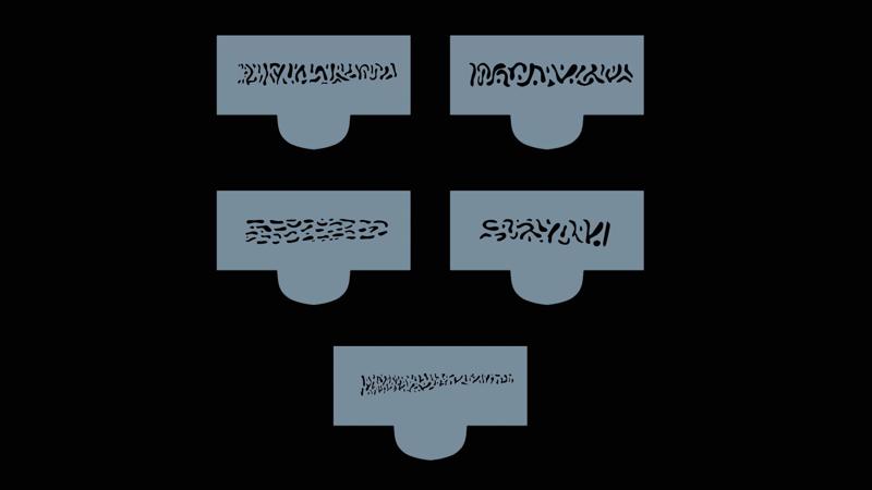 pike spots templates / stencils for painting lures / baits