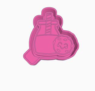 Milk and Cookies Mold Housing STL