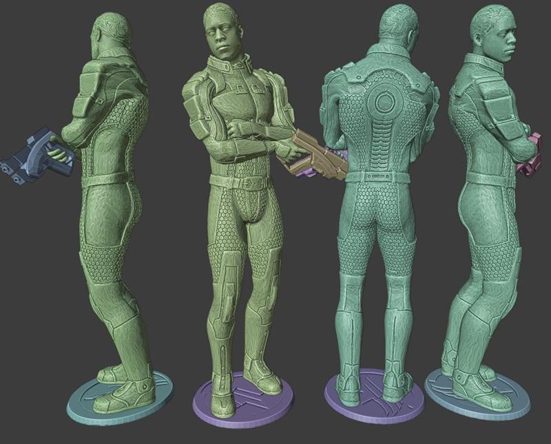 Mass Effect Jacob Taylor Statue