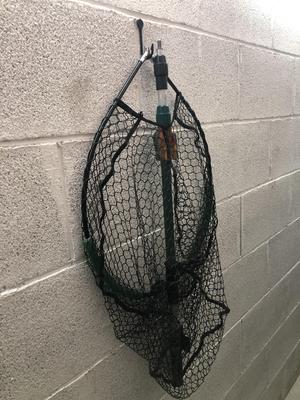 fishing coat rack