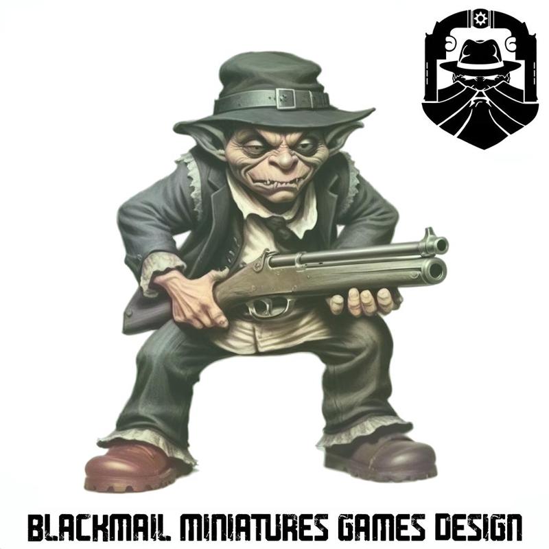 GOBLIN GUNNER 1 KARCASS GANG FANTASY PROHIBITION OLDHAMMER GAME