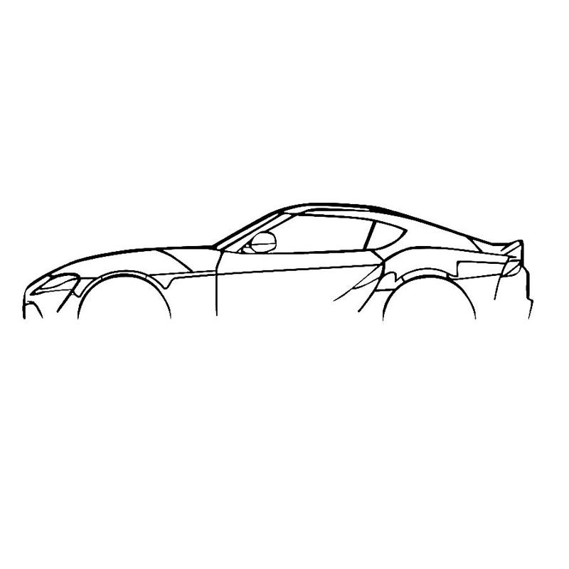 Toyota GR MK5 A90 Supra Silhouette Wall art