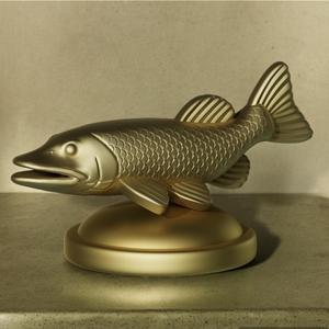 fish fantasy Northern pike / Esox lucius statue trophy