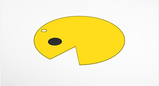 Pacman Keychain