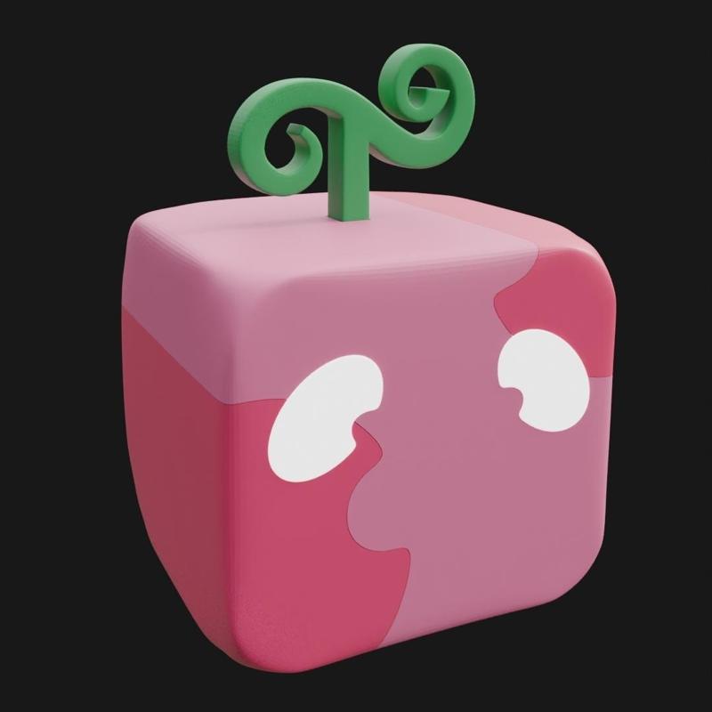 Rubber Blox Fruit 3D Model Fan Art