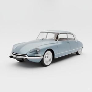 Citroën DS (1955) Iconic French Classic Car 3D Print Model - Vintage Automobile STL File