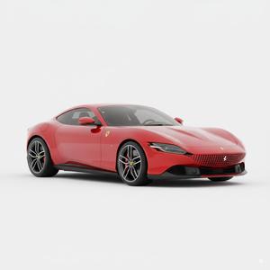 Elegant Modern Italian Sports Coupe 3D Print Model - High Detail Grand Tourer Vehicle