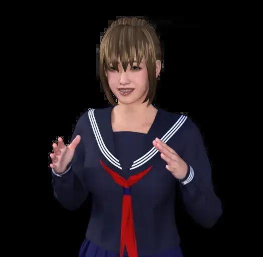 Japanese high school girl model from the Showa era