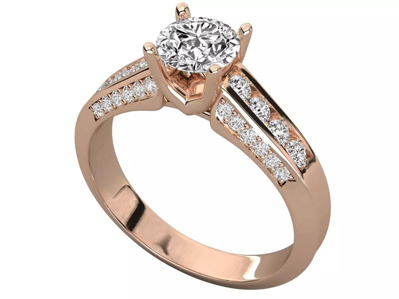 Modern Round Engagement Ring Jewelry
