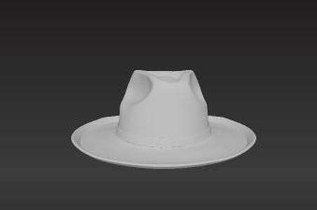 Authentic Chilean Huaso Hat 3D Model - Traditional South American Cultural Garment for Print & Digital Art