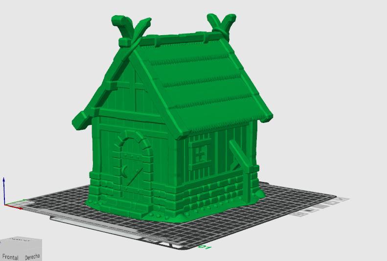 Viking House - 3D Printable Model (Nordic history and fantasy)