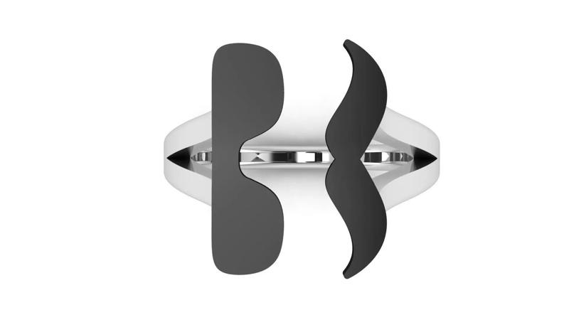 Mustache Ring