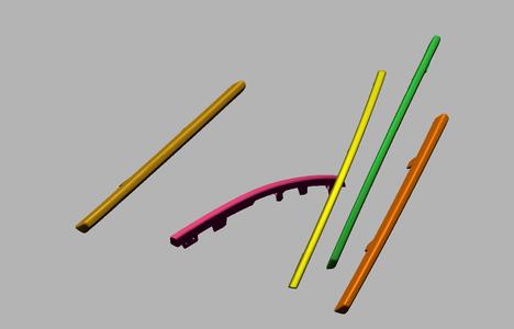 BYD Front Grille Chrome Trim Set (5pcs) HA2HK-2803733 / 2803734 / 2803735 / 2803784 / 2803785