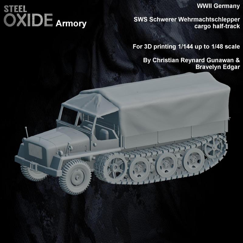 WWII Germany SWS Schwerer Wehrmachtschlepper cargo half-track