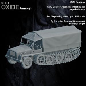 WWII Germany SWS Schwerer Wehrmachtschlepper cargo half-track