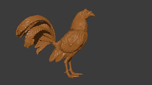 Gallo en Miniatura