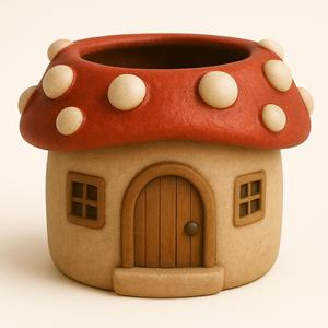 Mushroom House Planter