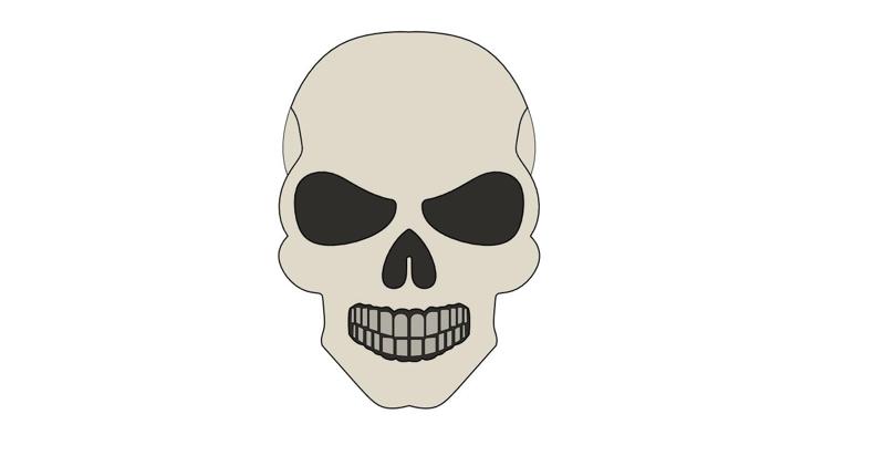 Airsoft Morale Patch Skull