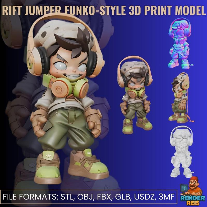 Rift Jumper Funko-Style 3D Print Model