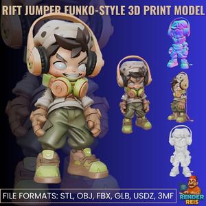 Rift Jumper Funko-Style 3D Print Model