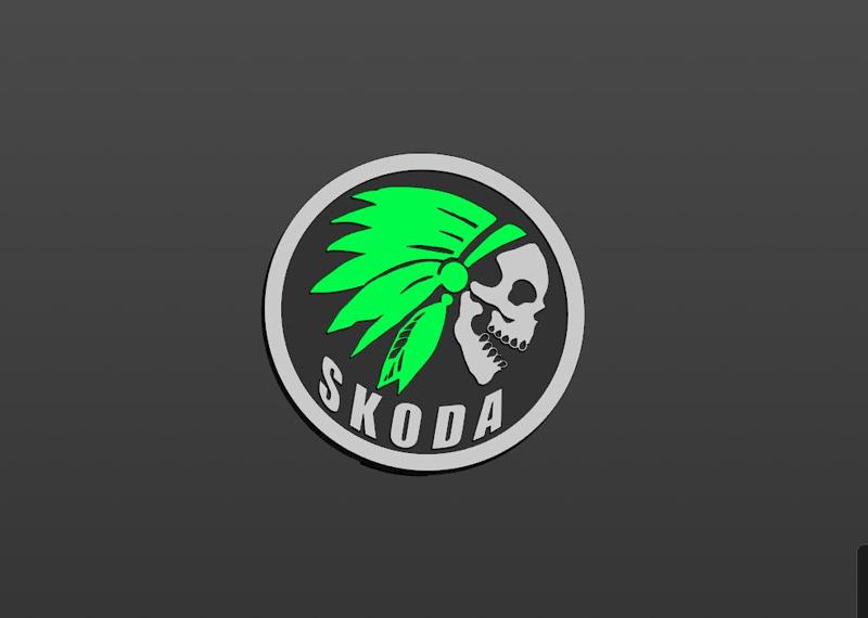 Skoda 56 mm wheel cap (center cap)